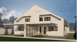 Proiect duplex parter + mansarda (330 mp) - Simbio